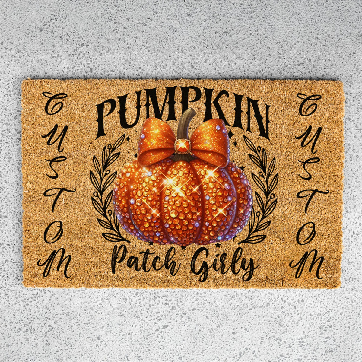 Pumpkin Patch Girly Names Doormat