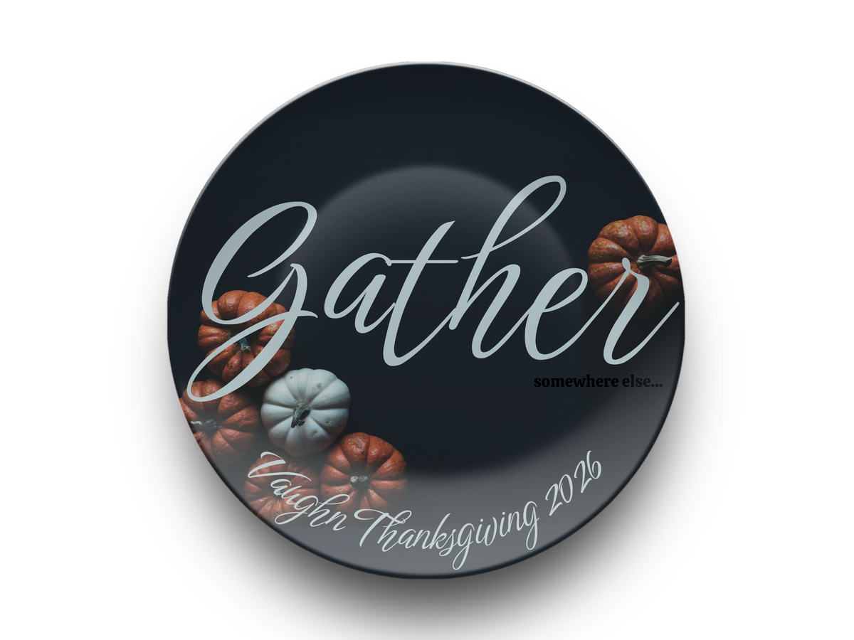 Gather...somewhere else Name Plate