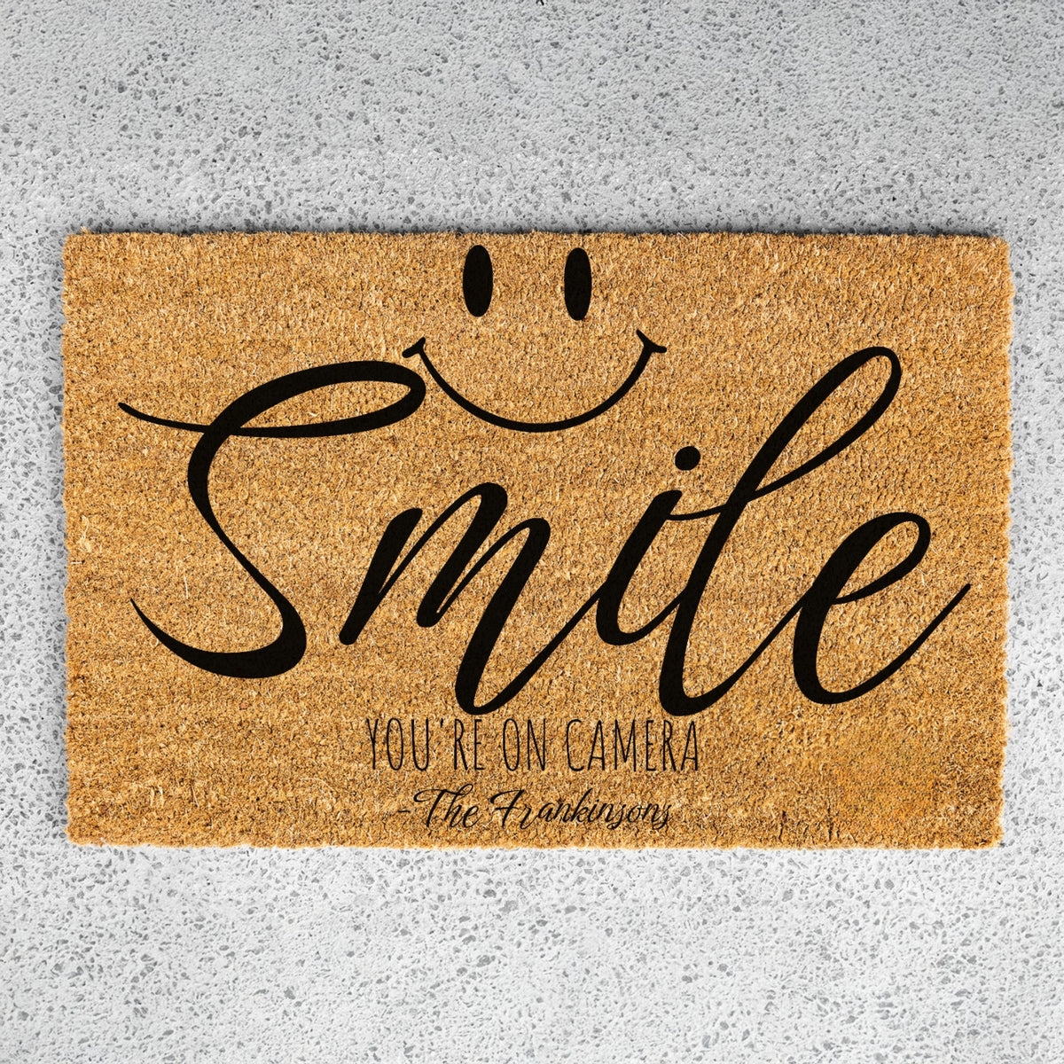 Smile Name Doormat - UV Printed