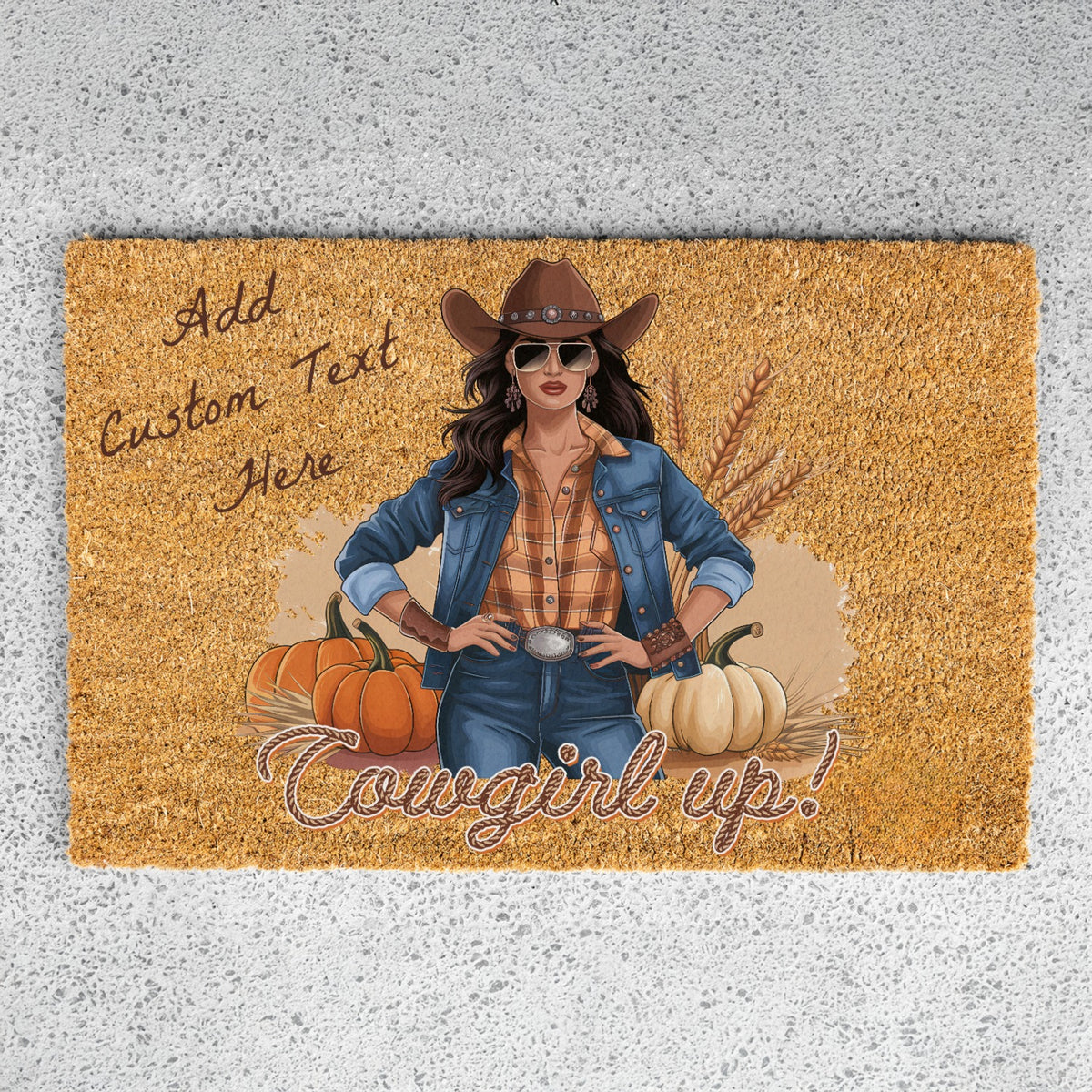 Cowgirl UP Doormat