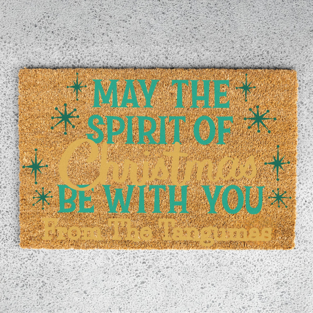 Spirit of Christmas Name Doormat