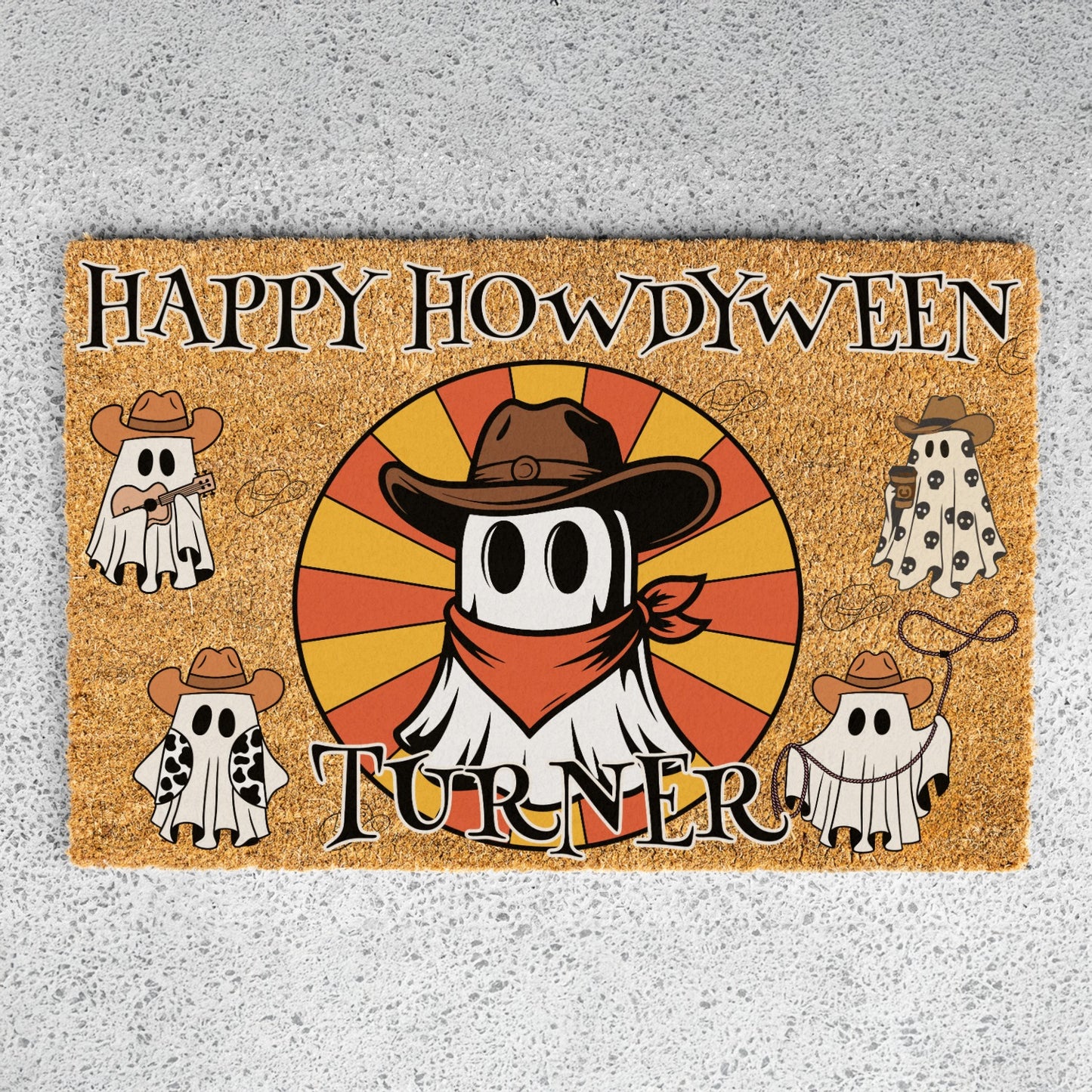Howdyween Name Doormat - UV Printed