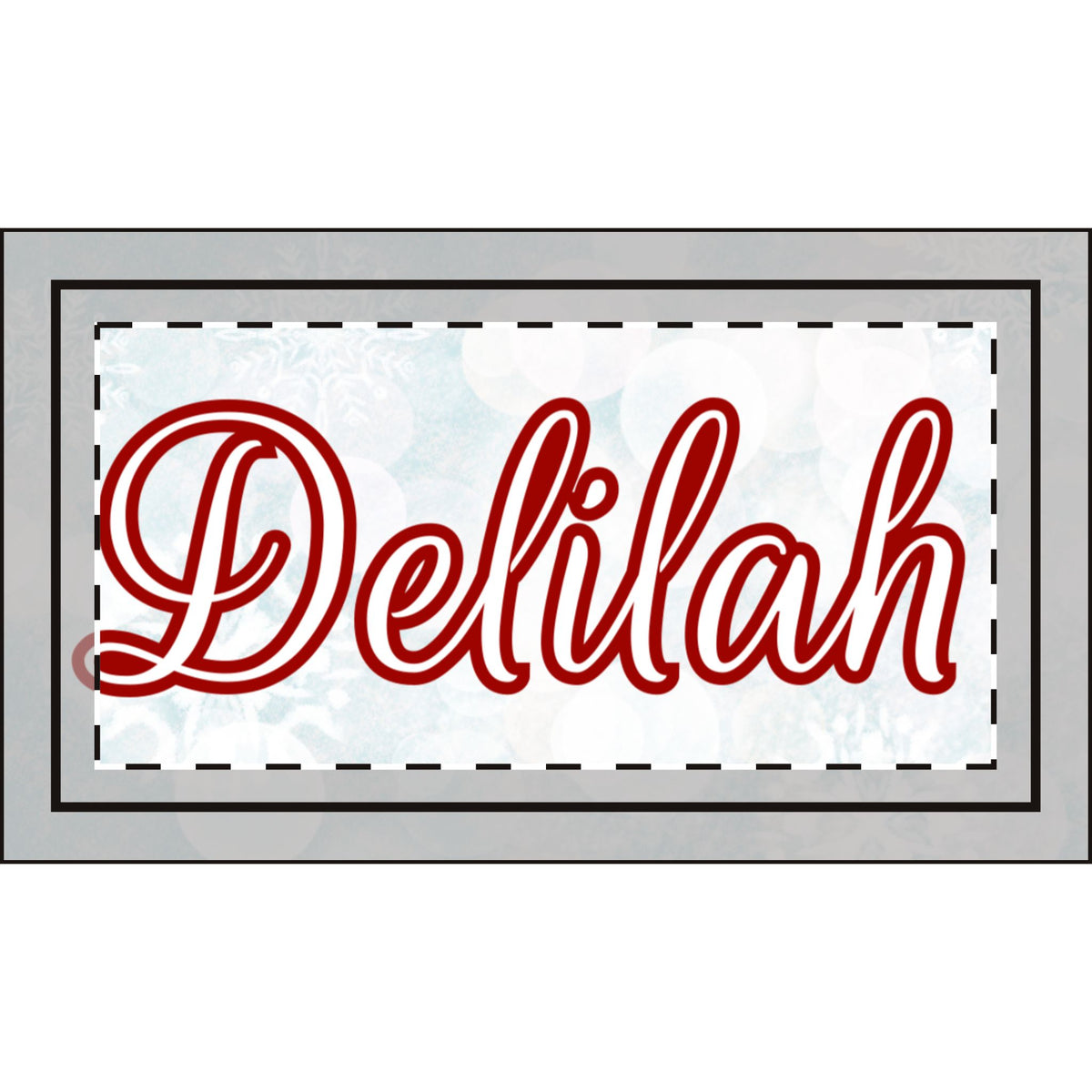Letter Name Christmas Stocking (Linen)