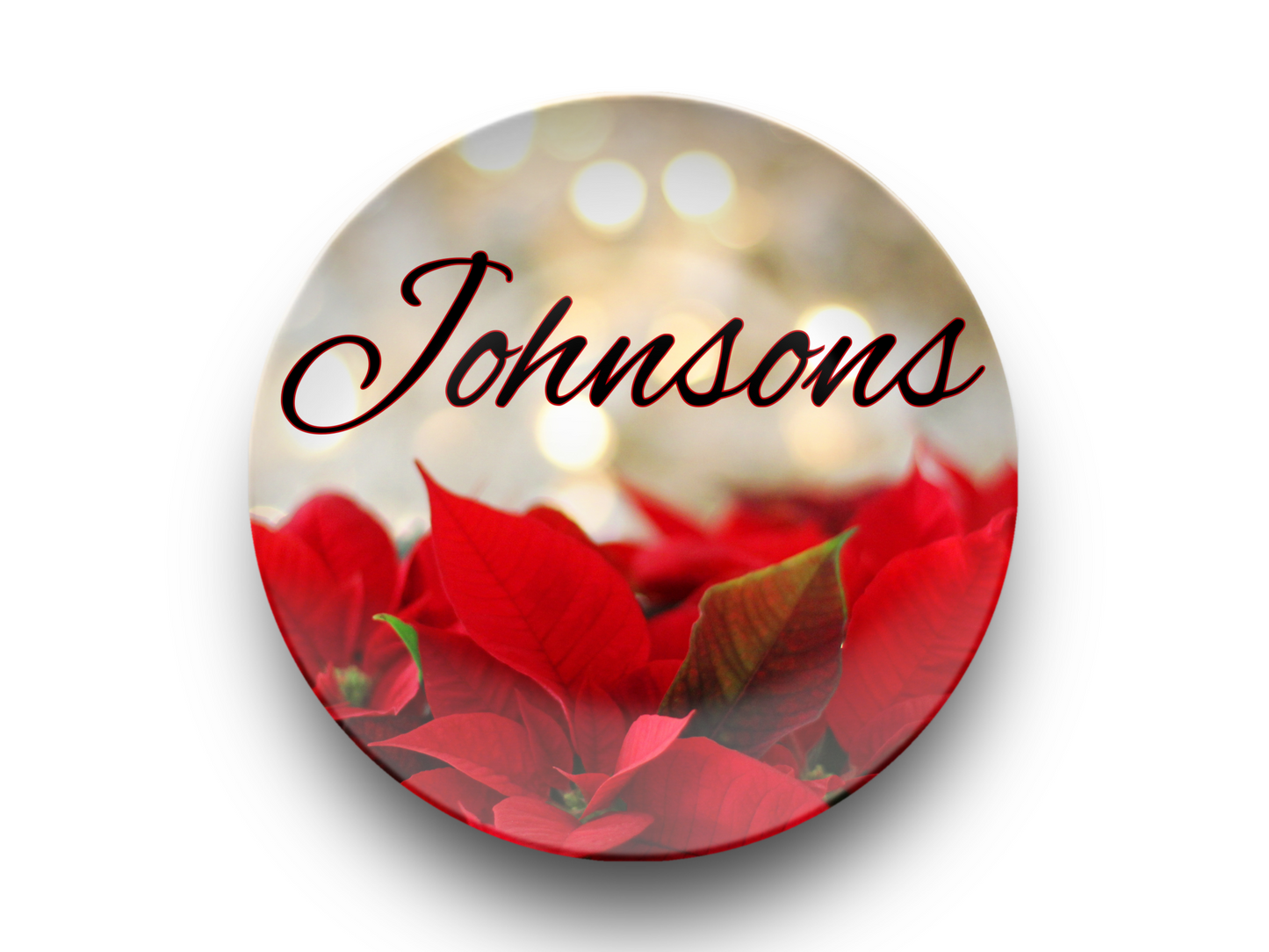 Poinsettas Name Plate