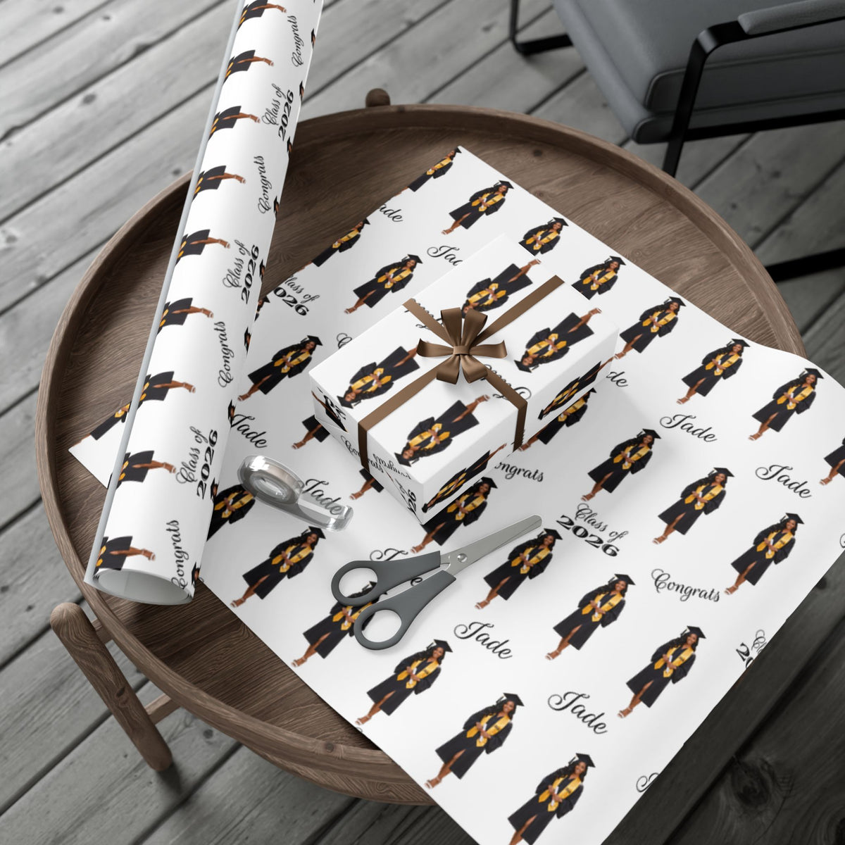 Grad Gift Wrap Paper