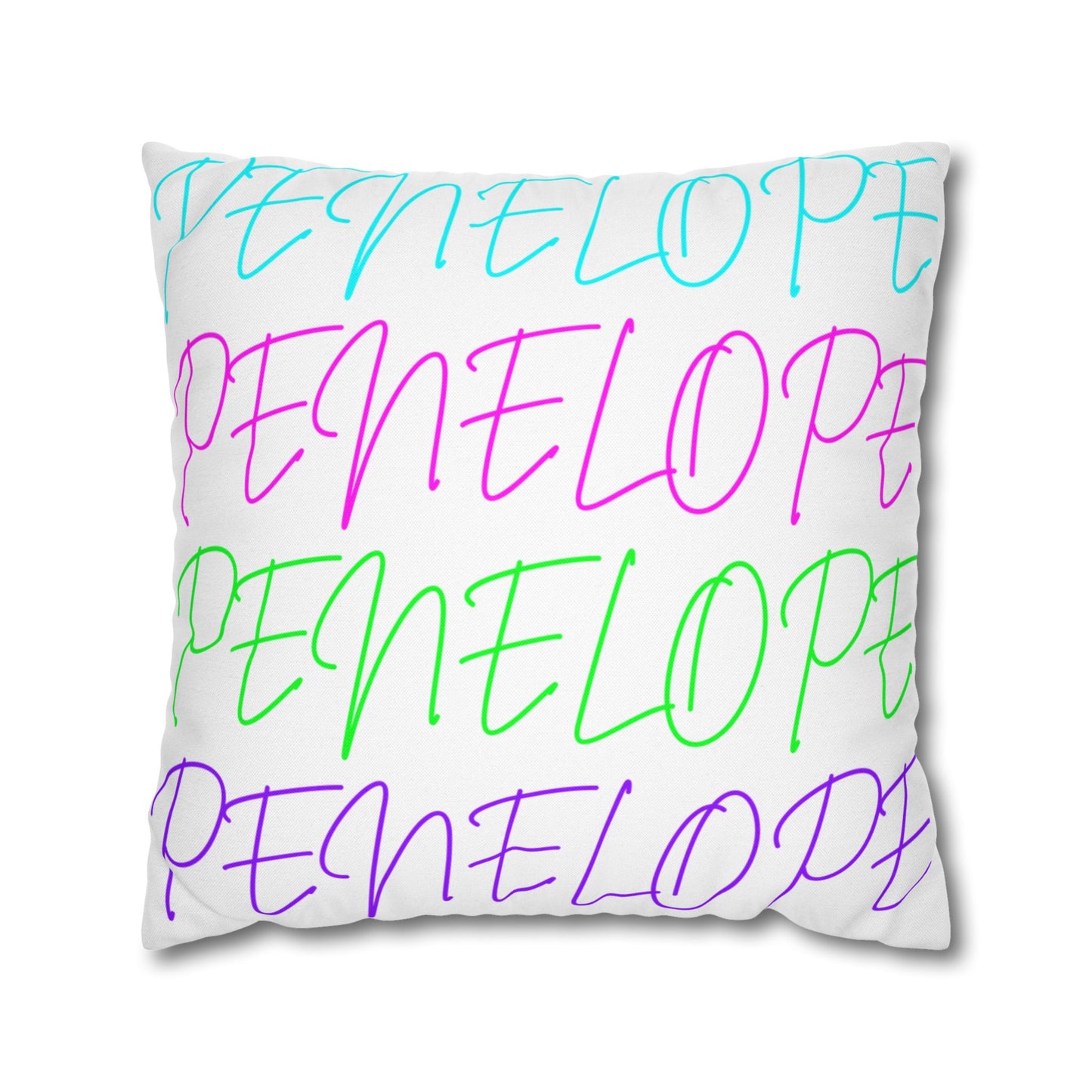 Bright Names Spun Polyester Square Pillow
