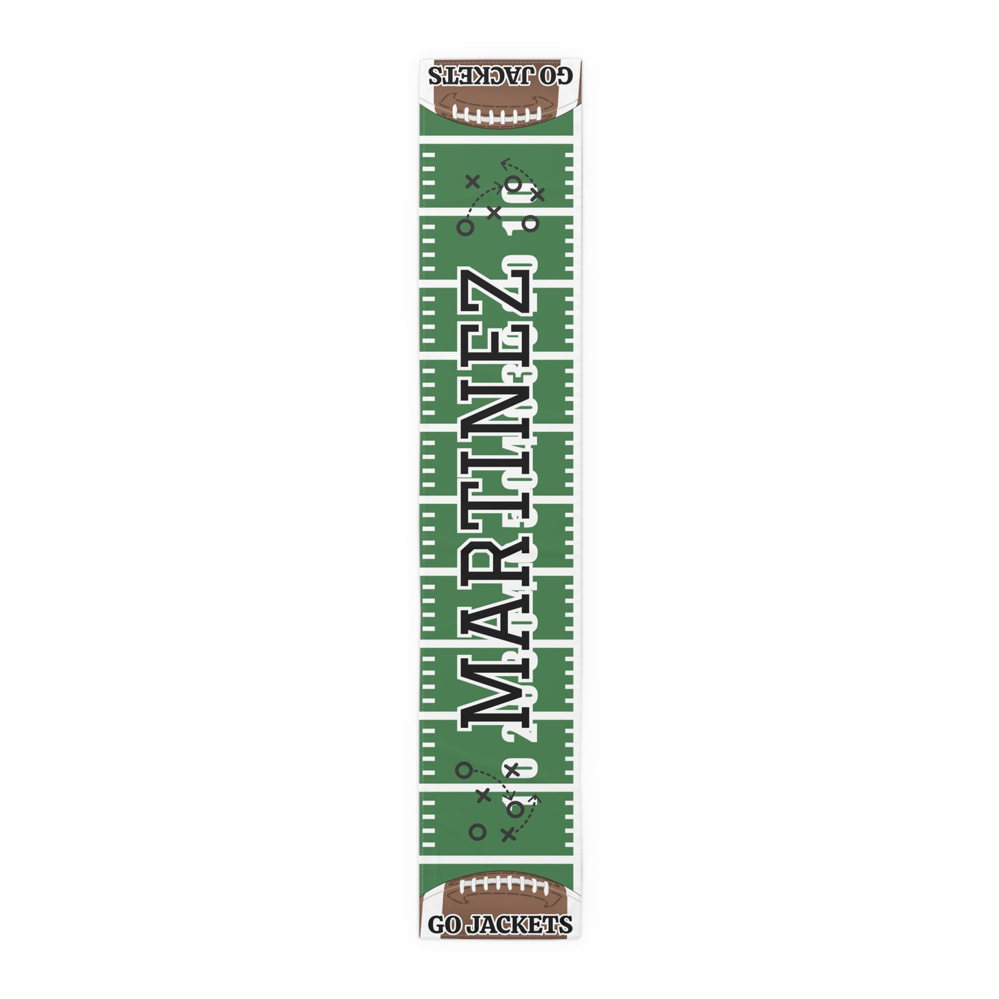 Football Field Name Table Runner (Cotton, Poly)