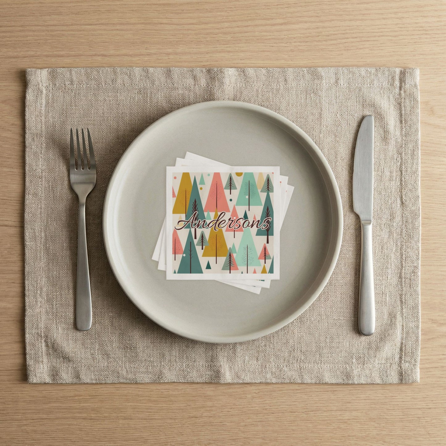 Colored Trees Name Uncoined Napkins