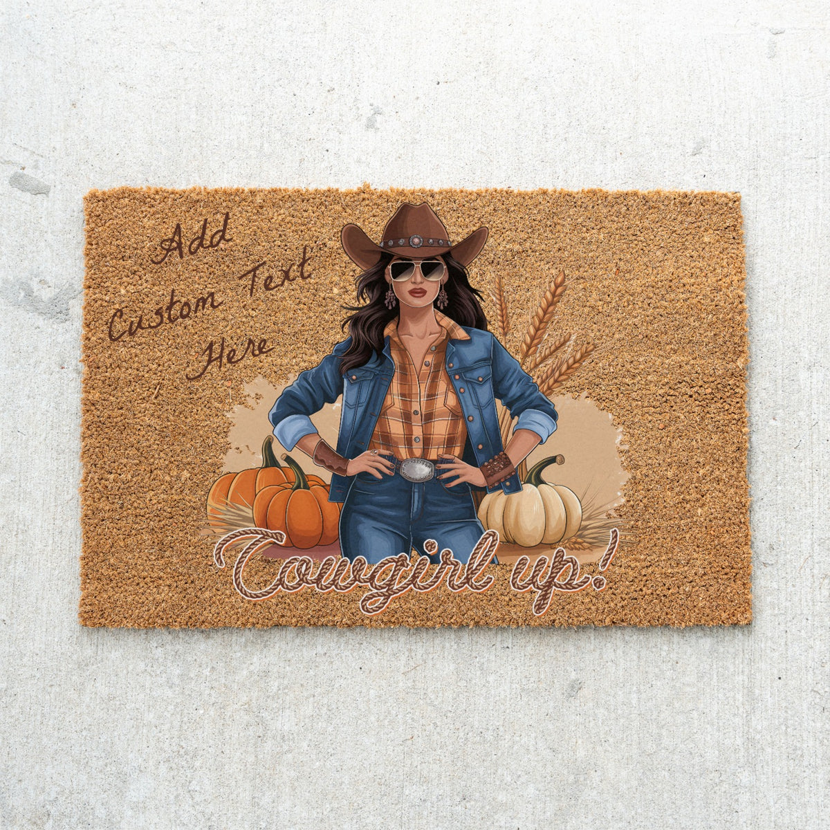 Cowgirl UP Doormat
