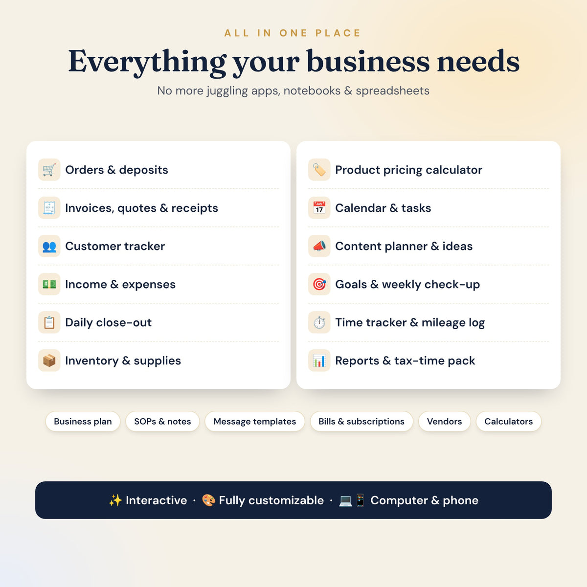 Business Owner Command Center
