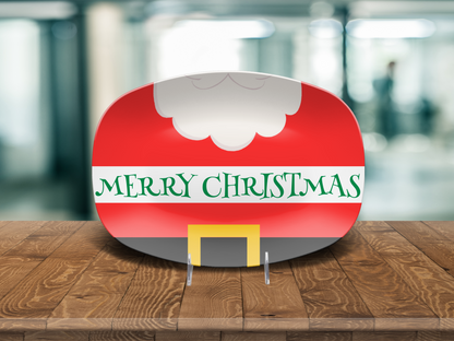 Santa Text Platter