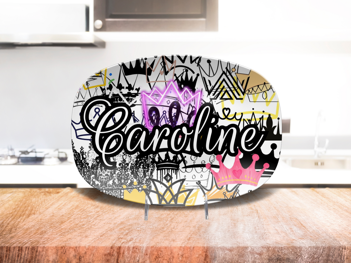 Crowns Name Platter