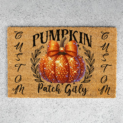 Pumpkin Patch Girly Names Doormat