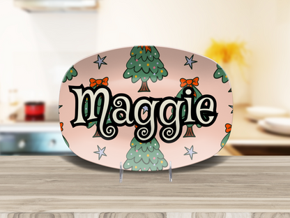 Cute Trees Name Platter