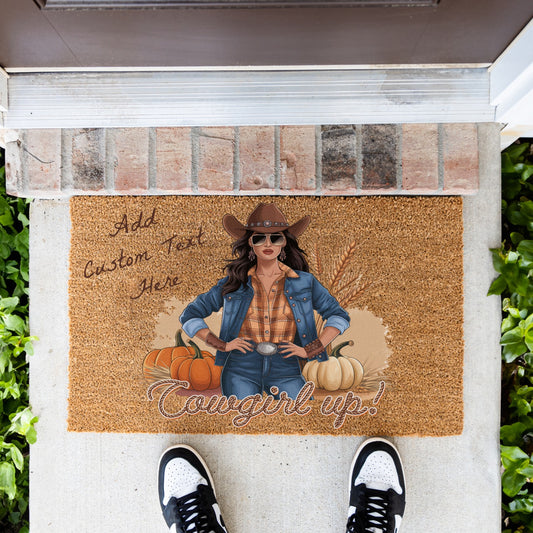 Cowgirl UP Doormat