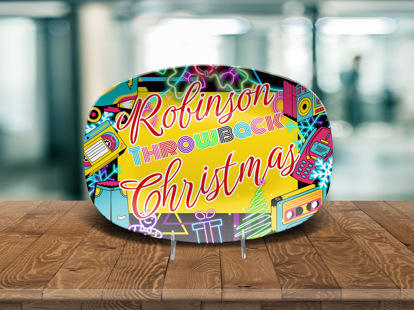 Throwback Christmas Name Platter