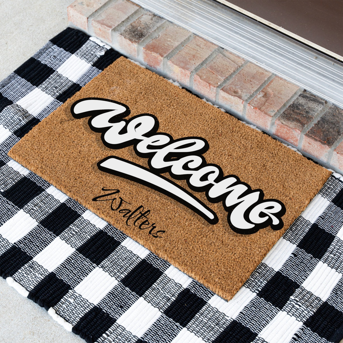 Welcome Name Doormat - UV Printed