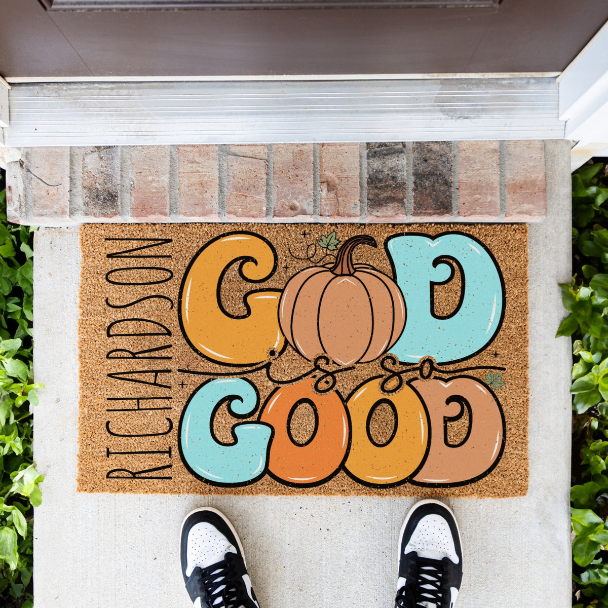 God Is So Good Name Doormat