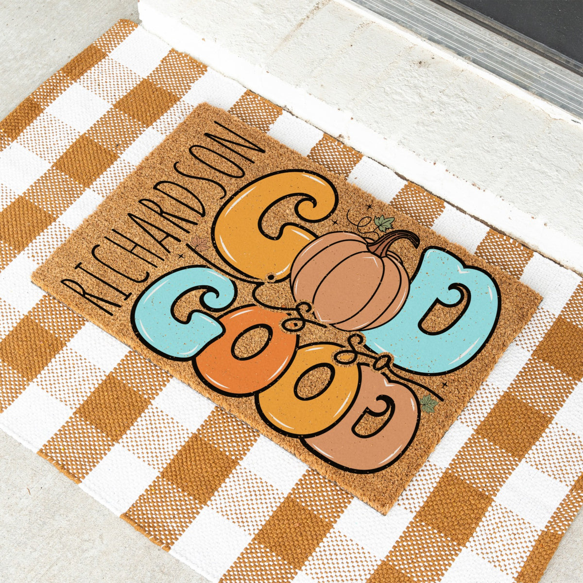 God Is So Good Name Doormat