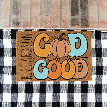 God Is So Good Name Doormat
