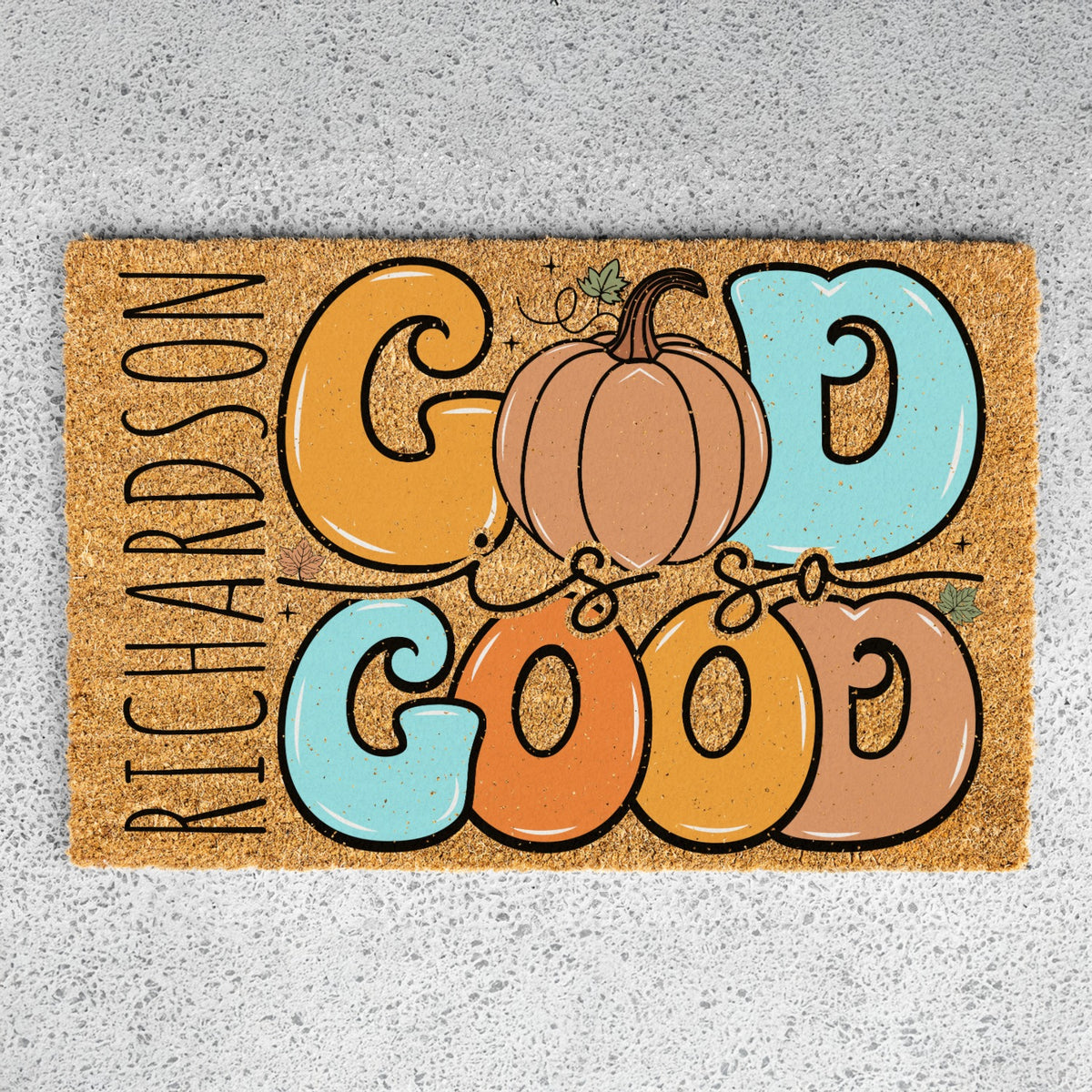God Is So Good Name Doormat