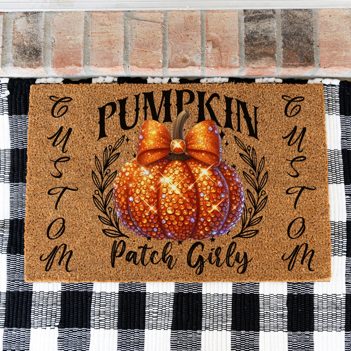 Pumpkin Patch Girly Names Doormat