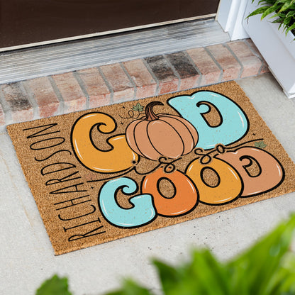 God Is So Good Name Doormat