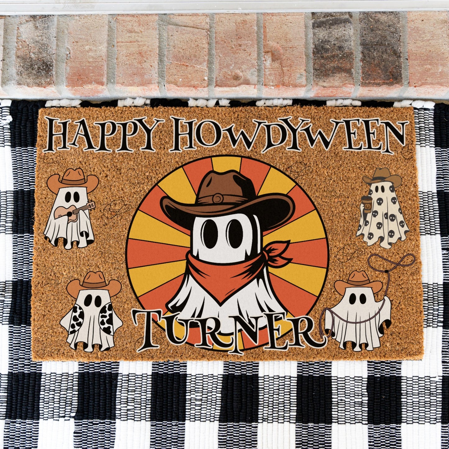 Howdyween Name Doormat - UV Printed