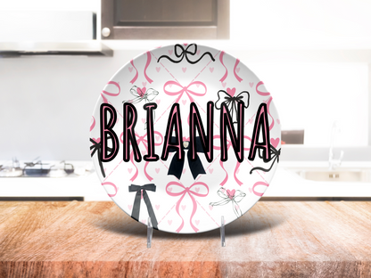 Coquette Bows Name Plate