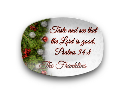 Psalms 34:8 Name Platter