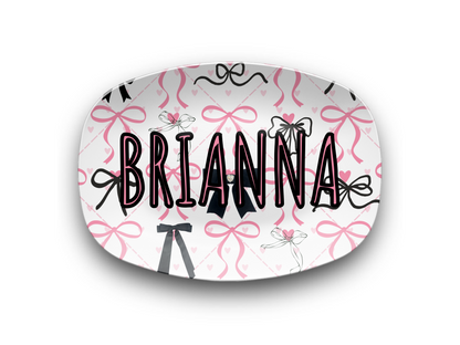 Coquette Bows Name Platter