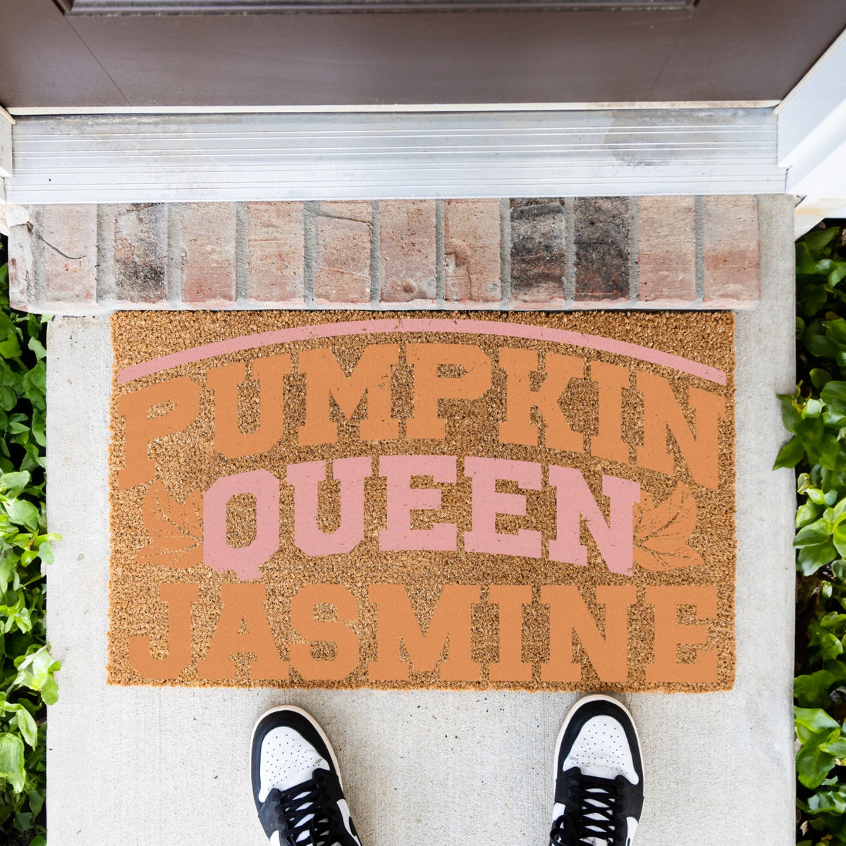 Pumpkin Queen Name UV Printed Doormat