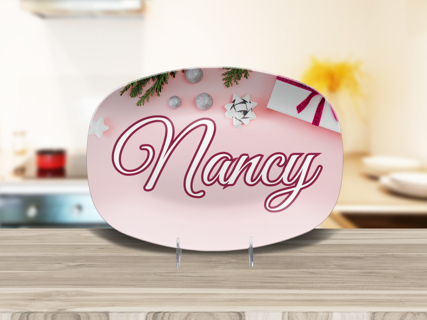 Pink Gift Name Platter
