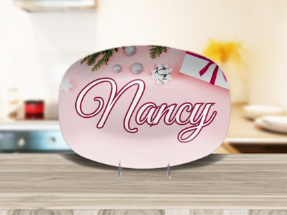 Pink Gift Name Platter