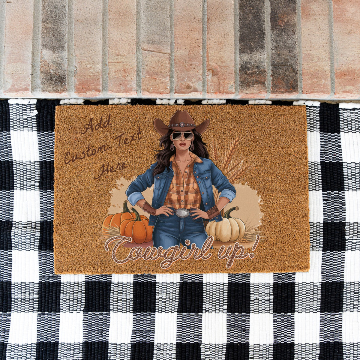 Cowgirl UP Doormat
