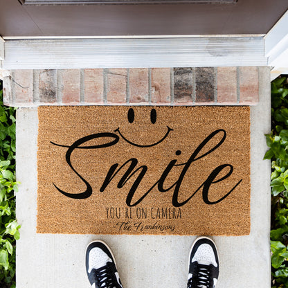 Smile Name Doormat - UV Printed