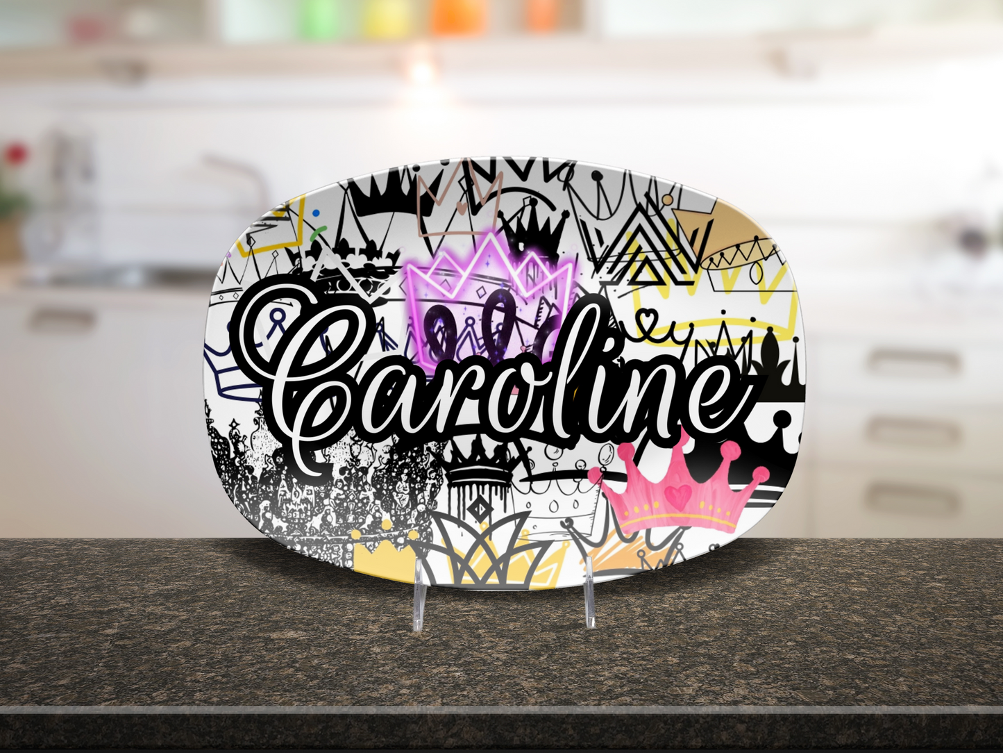 Crowns Name Platter