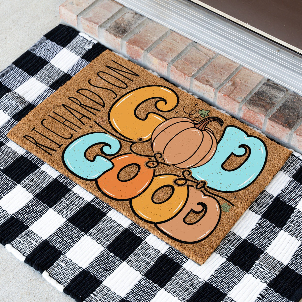 God Is So Good Name Doormat