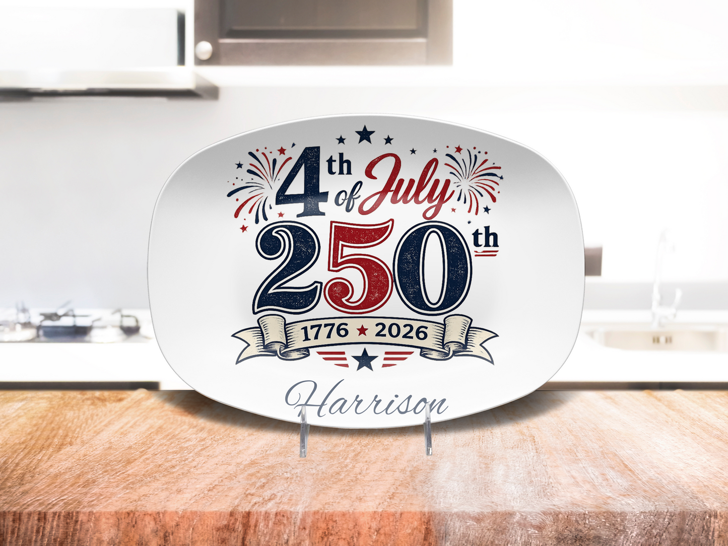 4th 250th Name Platter