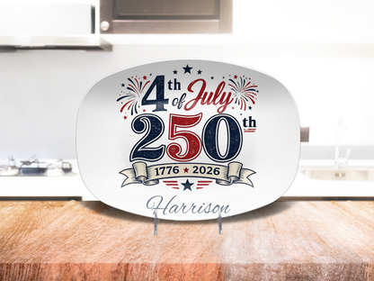 4th 250th Name Platter