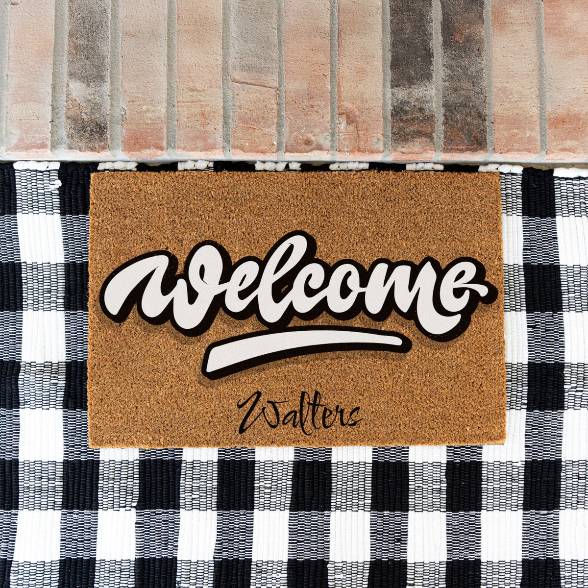 Welcome Name Doormat - UV Printed