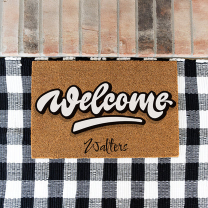 Welcome Name Doormat - UV Printed