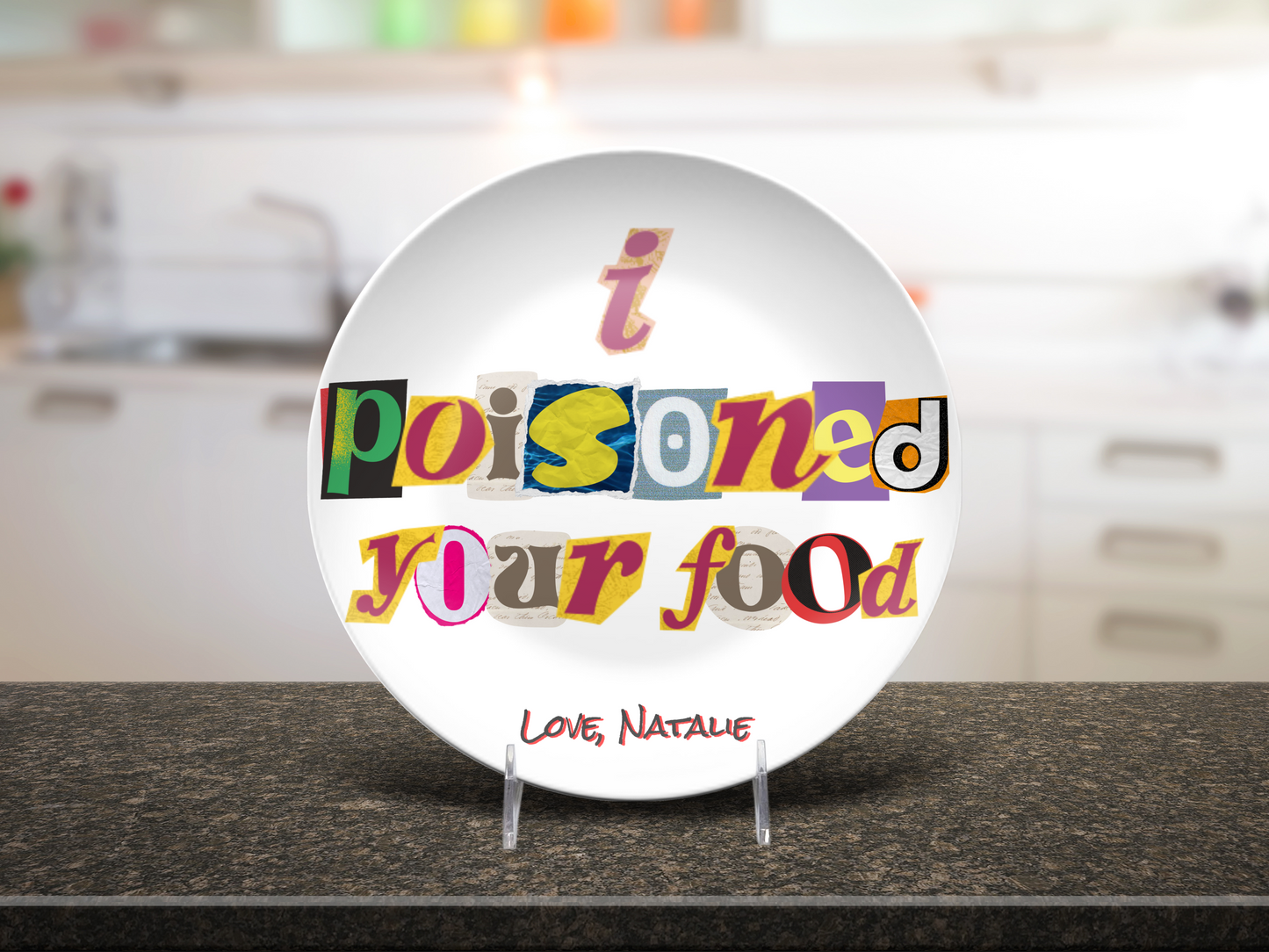 Poisoned Food Joke Plate