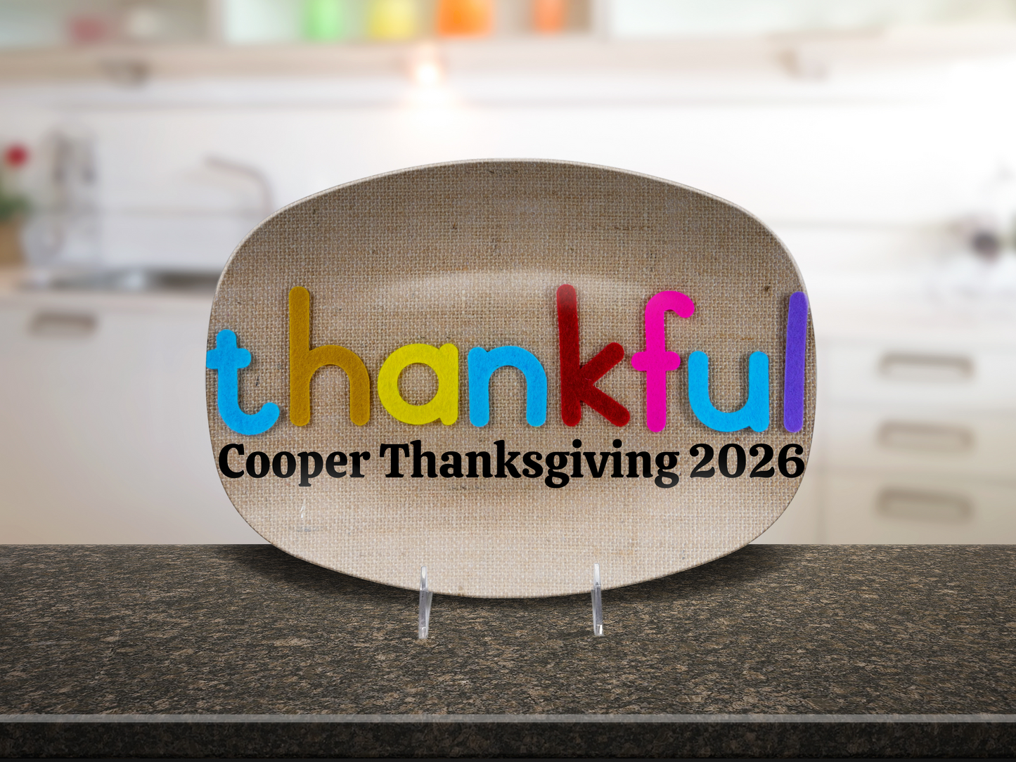 thankful Name Platter