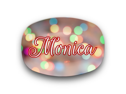 Blurred Lights Name Platter