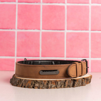 Name Vegan Leather Pet Collar - Laser Etched