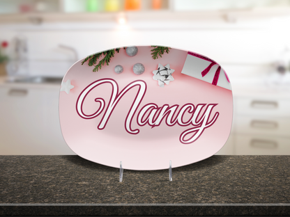 Pink Gift Name Platter