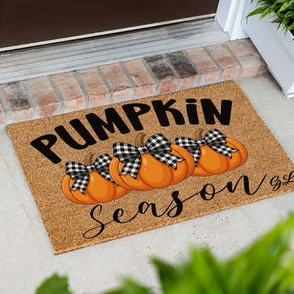 Pumpkins Season Initials UV Printed Doormat