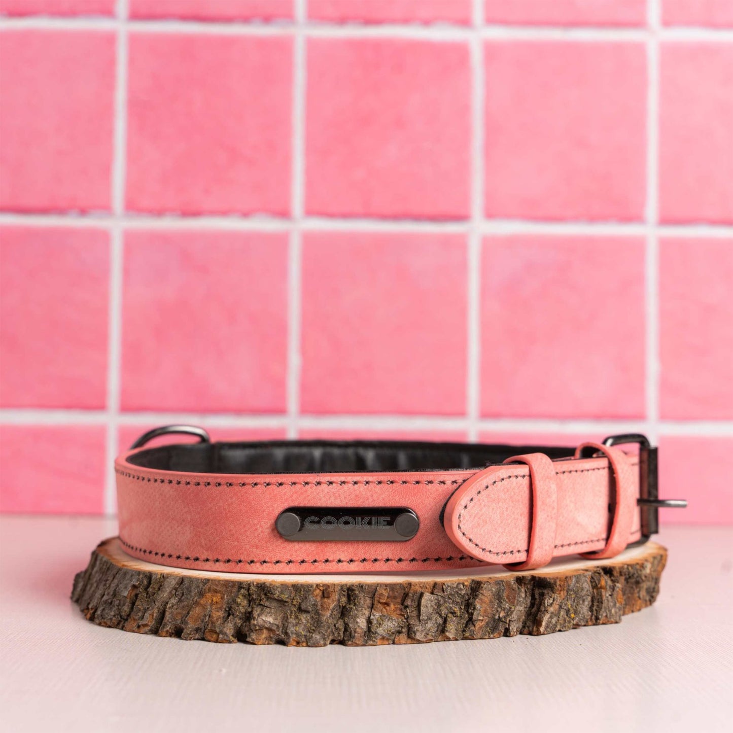 Name Vegan Leather Pet Collar - Laser Etched