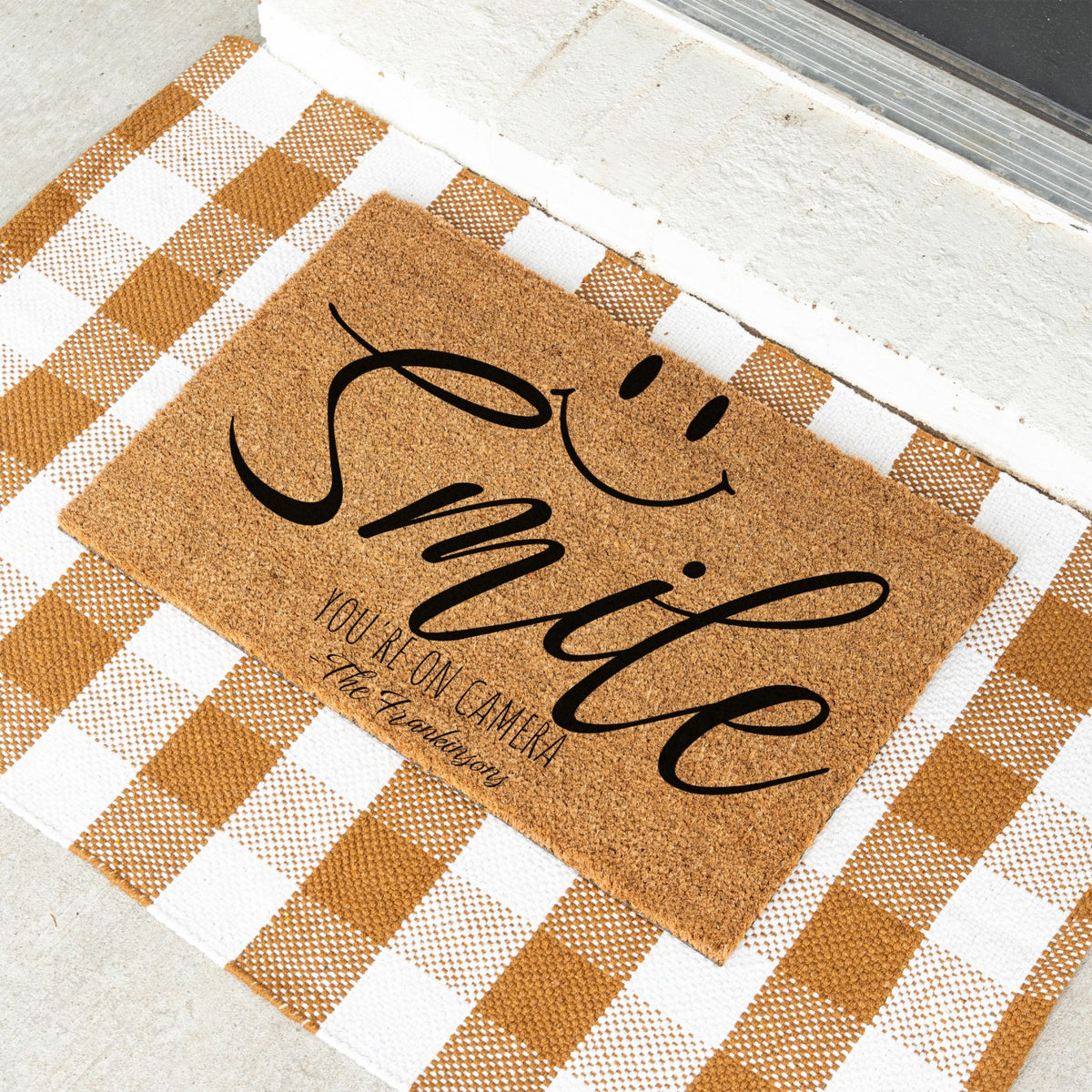 Smile Name Doormat - UV Printed